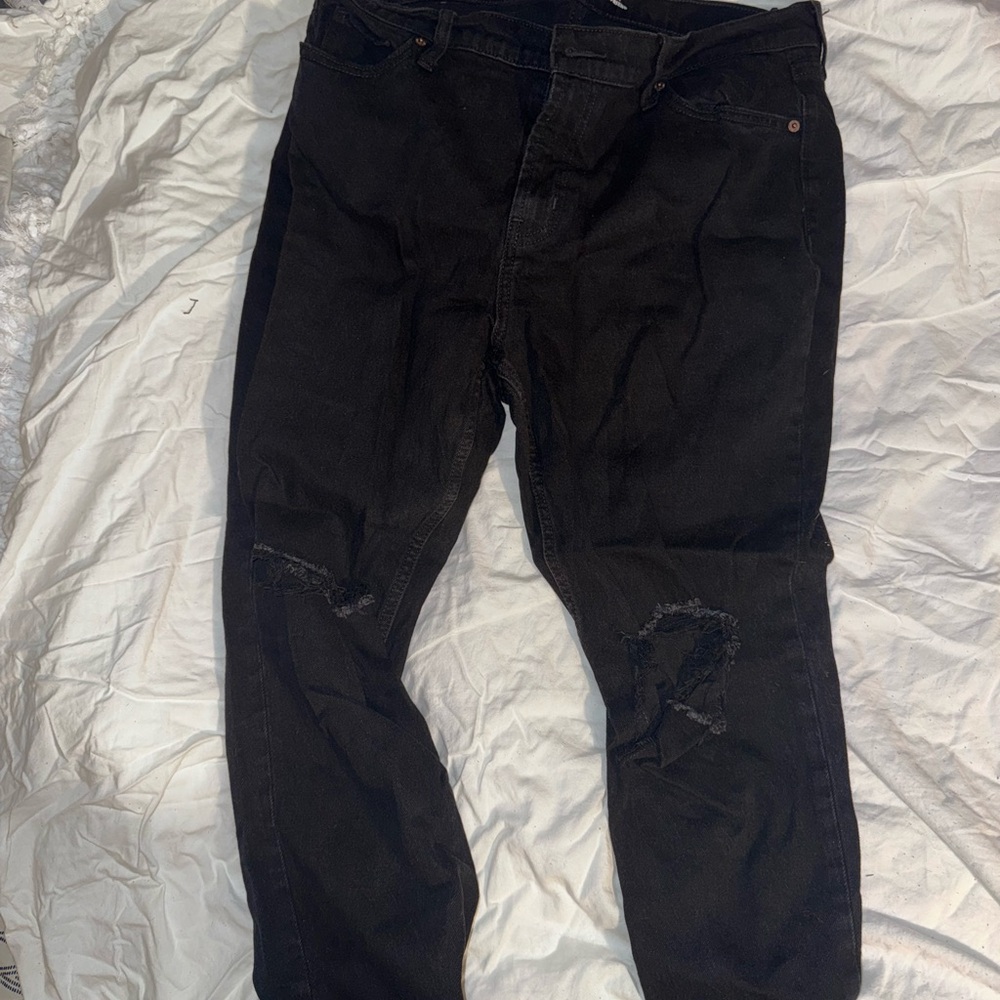 Old Navy Charcoal Boyfriend Jeans